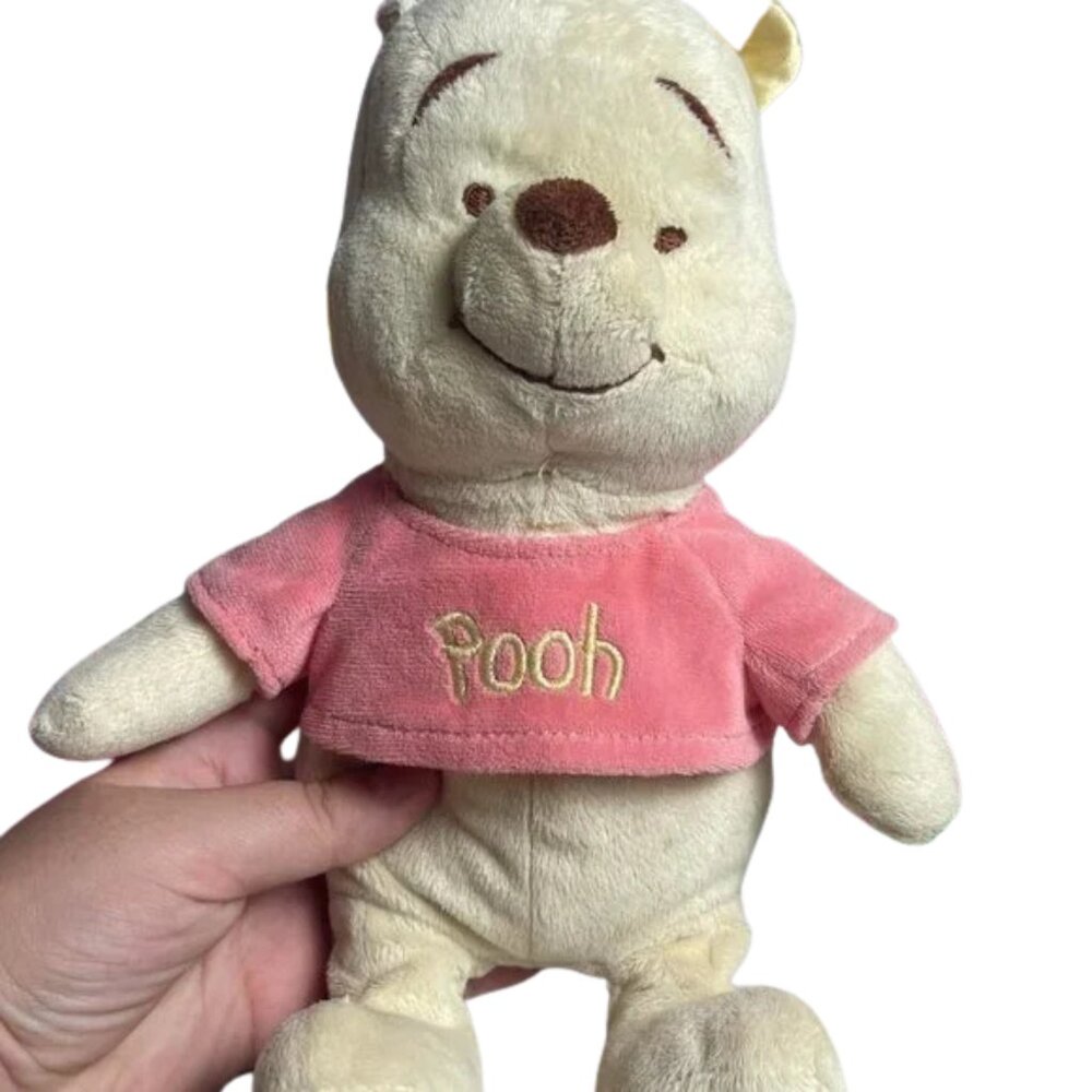 Disney Winnie the Pooh 11" Rattle POOH Plush Stuffed Toy